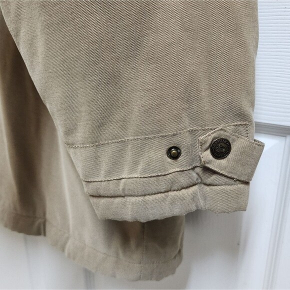 GH Bass Jacket Men Sz M Khaki Green Button Quilted Utility Field Chore Barn Coat - Picture 8 of 16